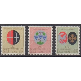 Buy this set of stamps of Liechtenstein of the year 1971 (Nb 491/493).
