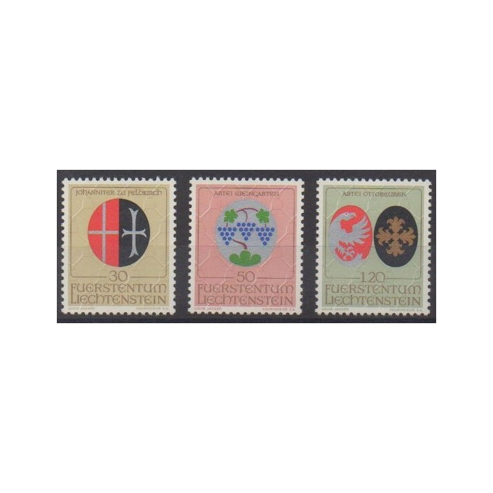 Buy this set of stamps of Liechtenstein of the year 1971 (Nb 491/493).