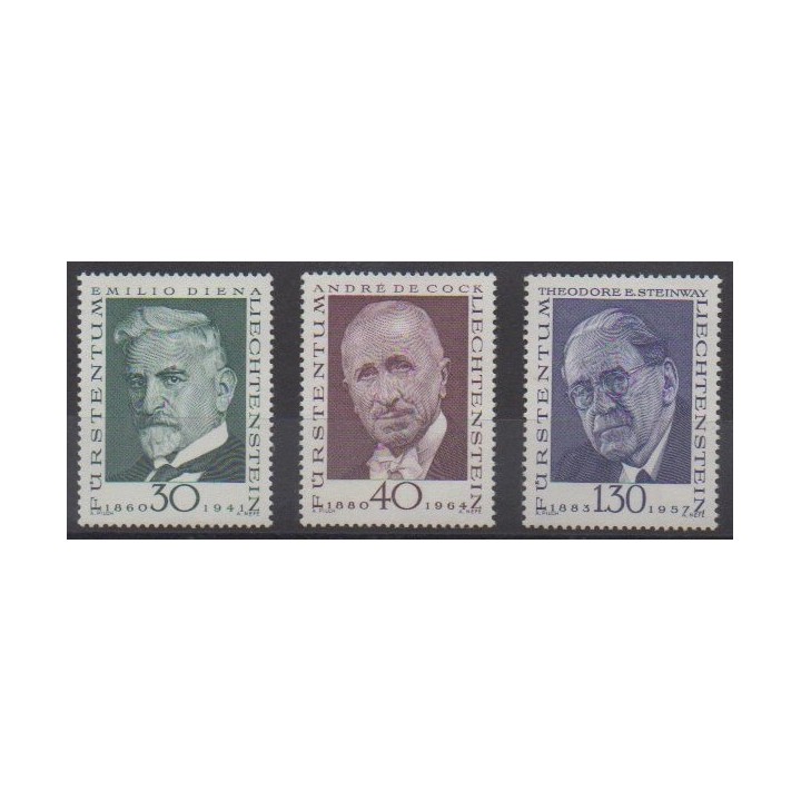 Buy this set of stamps of Liechtenstein of the year 1972 (Nb 510/512).