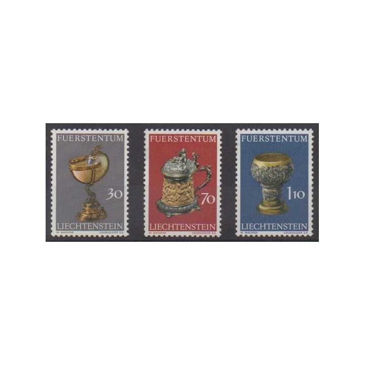 Acheter cette série de timbres du Liechtenstein  de l'année 1973 (No 534/536).