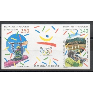 Timbres - Thème jeux olympiques d'été - Andorre - Poste - 1992- No 419A ND