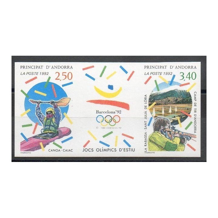 Timbres - Thème jeux olympiques d'été - Andorre - Poste - 1992- No 419A ND