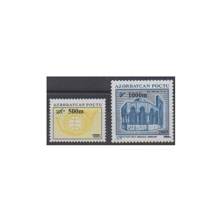 Acheter cette série de timbres d'Azerbaïdjan de l'année 2003 (No 466/467).