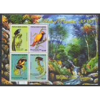 Timbres - Thème oiseaux - Papouasie-Nouvelle-Guinée - 2008- No BF 52