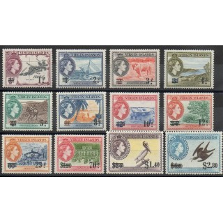 Timbres  - Vierges (Iles) - 1956 - No 126/137
