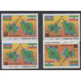Acheter cette série de timbres d'Azerbaïdjan de l'année 1994 (No 124/127).