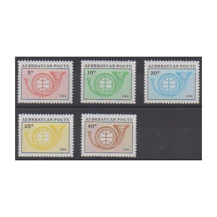 Acheter cette série de timbres d'Azerbaïdjan de l'année 1994 (No 144/148).