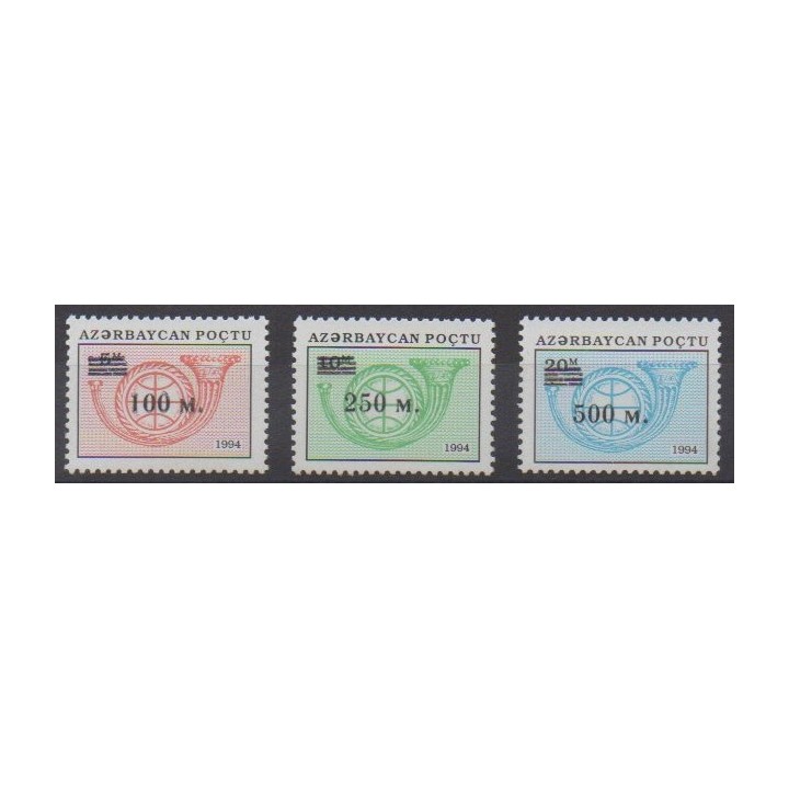 Acheter cette série de timbres d'Azerbaïdjan de l'année 1995 (No 240/242).