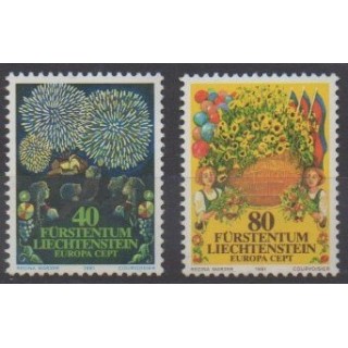 Acheter cette série de timbres du Liechtenstein  de l'année 1981 (No 705/706).