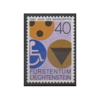 Buy this stamp of Liechtenstein of the year 1981 (Nb 715).