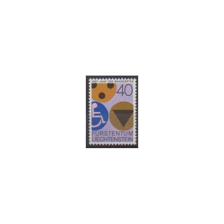 Acheter ce timbre du Liechtenstein  de l'année 1981 (No 715).