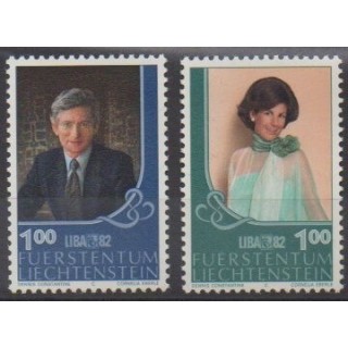 Acheter cette série de timbres du Liechtenstein  de l'année 1982 (No 738/739).