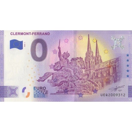 Euro banknote memory - 63 - Clermont-Ferrand - 2020-1 - Anniversary