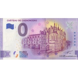 Billet souvenir - 37 - Château de Chenonceau - 2020-2 - Anniversaire