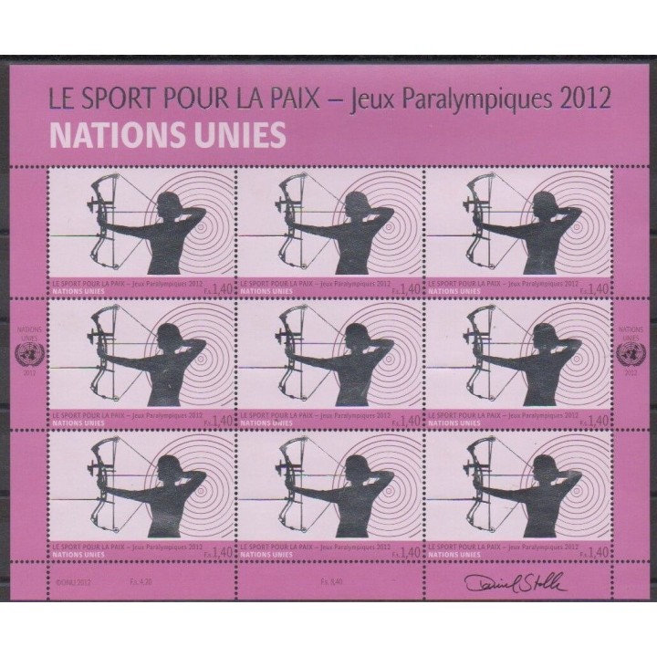 Buy this souvenir sheet  of United Nations (UN - Geneva) of the year 2012 (Nb F803).