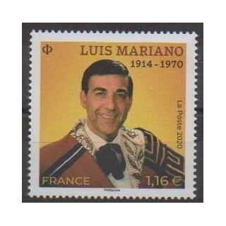 Acheter ce timbre de France de l'année 2020 (Luis Mariano).