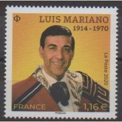 France - Poste - 2020 - Nb 5412 - Music - Luis Mariano