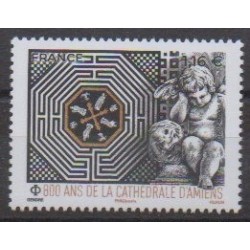 France - Poste - 2020 - No 5414 - Églises - Cathédrale d'Amiens