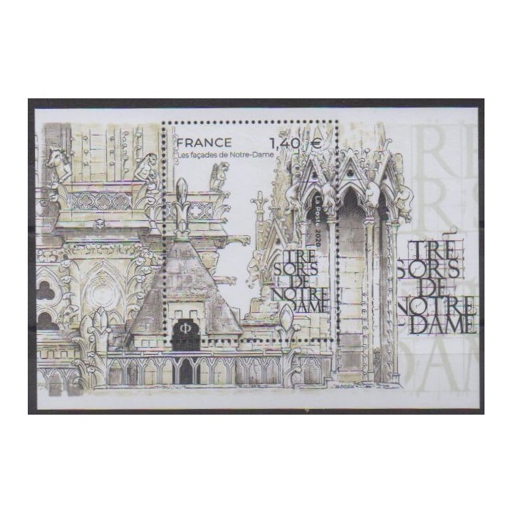 Buy this souvenir sheet  of France of the year 2020 (BF Notre Dame de Paris).
