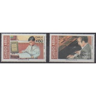 Buy this set of stamps of Chile of the year 1992 (Nb 1140/1141).