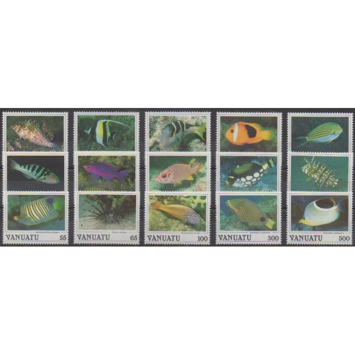 Buy this set of stamps of Vanuatu of the year 1987 (Nb 769/783).