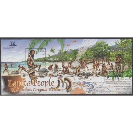 Vanuatu - 2005 - No 1206/1209 - Histoire - Philatélie