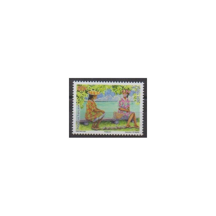 Buy this stamp of Polynesia of the year 2020 (Le masque).