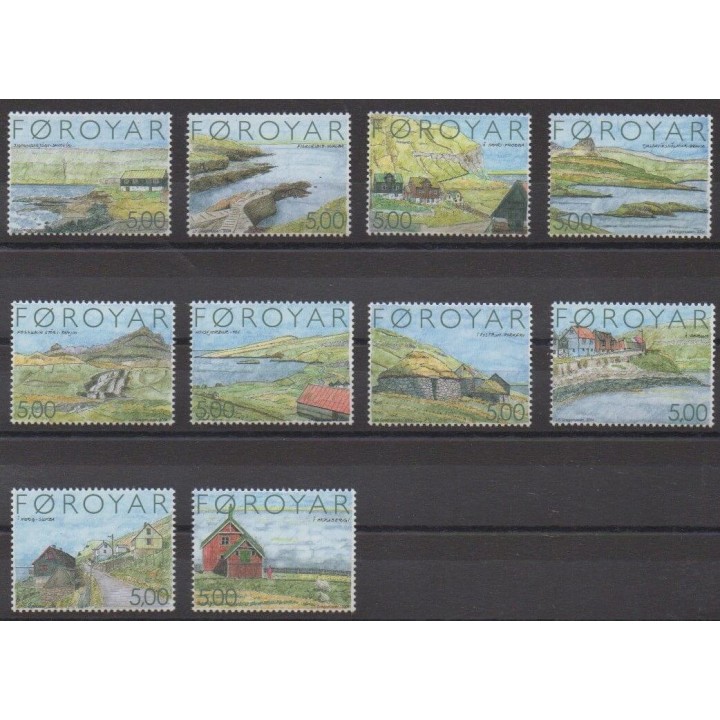 Acheter cette série de timbres des îles Féroé de l'année 2004 (No 469/478).