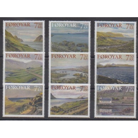 Faroe (Islands) - 2005 - Nb 530/538 - Paintings