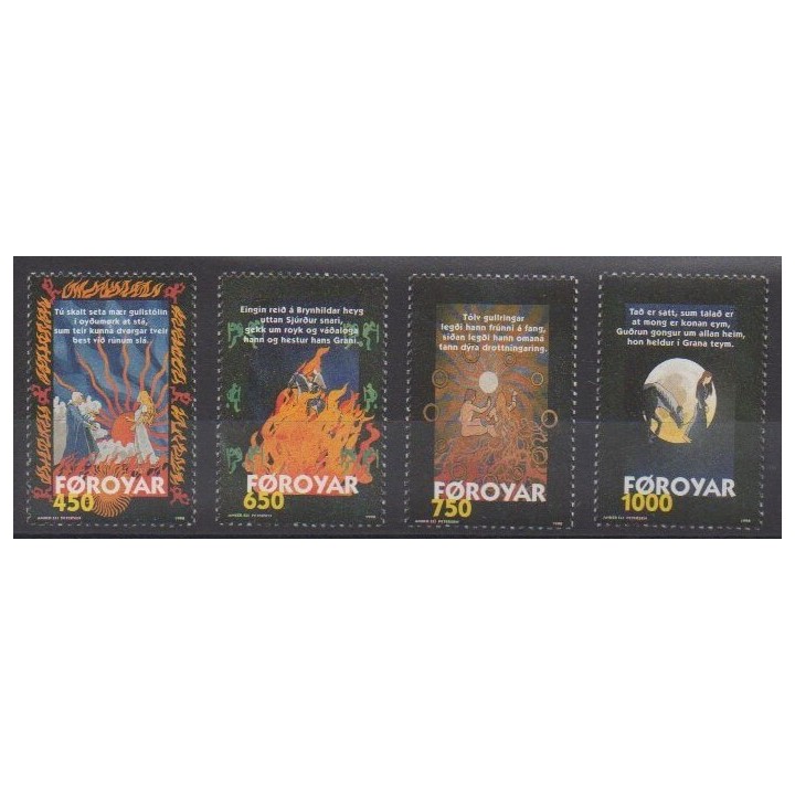 Buy this set of stamps of Faroe Islands of the year 1998 (Nb 326/329).