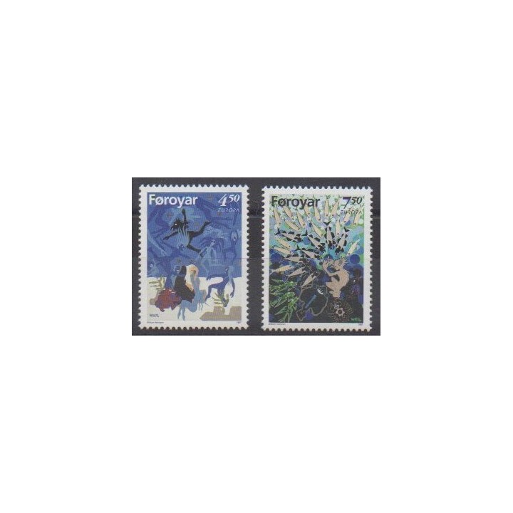 Acheter cette série de timbres des îles Féroé de l'année 1997 (No 313/314).