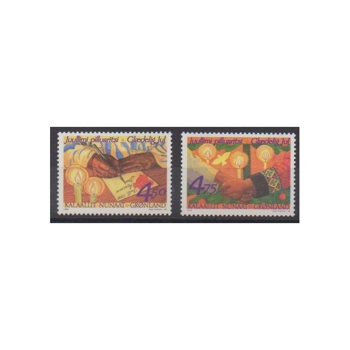 Buy this set of stamps of Greenland of the year 1999 (Nb 322/323).