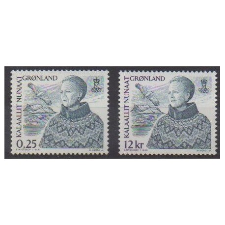 Groenland - 2001 - No 348/349 - Royauté - Principauté