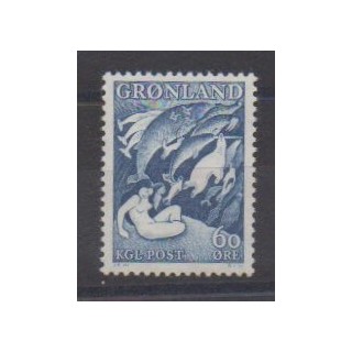 Acheter ce timbre du Groenland de l'année 1957 (No 30).