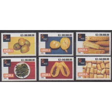 Angola - 1998 - Nb 1195/1200 - Gastronomy