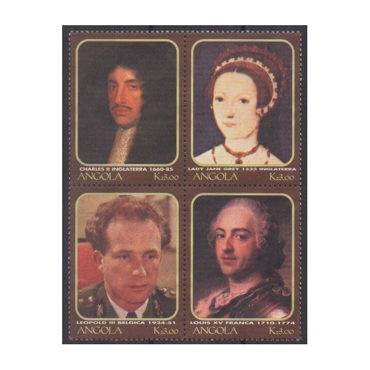 Acheter cette série de timbres d'Angola de l'année 2000 (No 1462/1465).