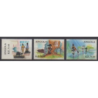 Acheter cette série de timbres d'Angola de l'année 2001 (No 1500/1502).