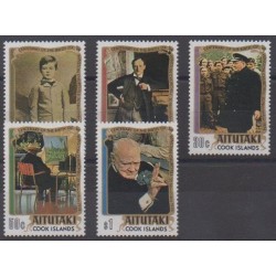 Aitutaki - 1974 - Nb 121/125 - Celebrities