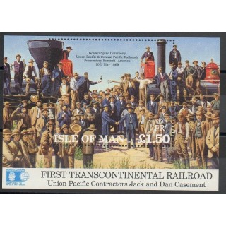 Timbres - Thème trains - Man (Ile de) - 1992- No BF 19