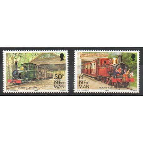 Man (Ile de) - 1993 - No 576/577 - Trains