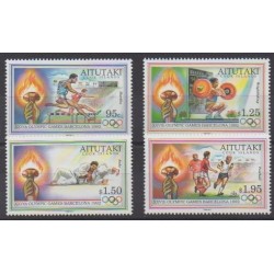 Aitutaki - 1992 - Nb 506/509 - Summer Olympics