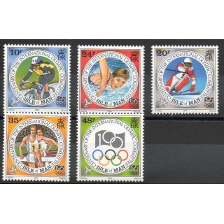 Timbres - Thème jeux olympiques d'été - Man (Ile de) - 1994- No 645/649