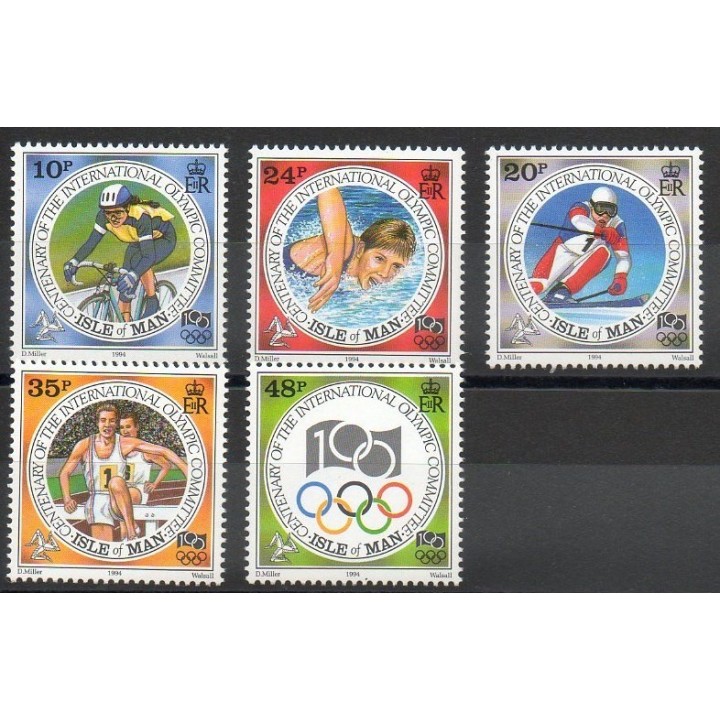 Stamps - Theme summer olympics - Man (Isle of) - 1994- Nb 645/649