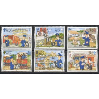 Timbres - Thème dessins animés - bd - Man (Ile de) - 1994- No 638/643
