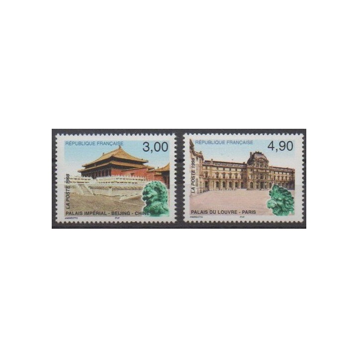 Buy this set of stamps of France of the year 1998 (Nb 3173/3174).