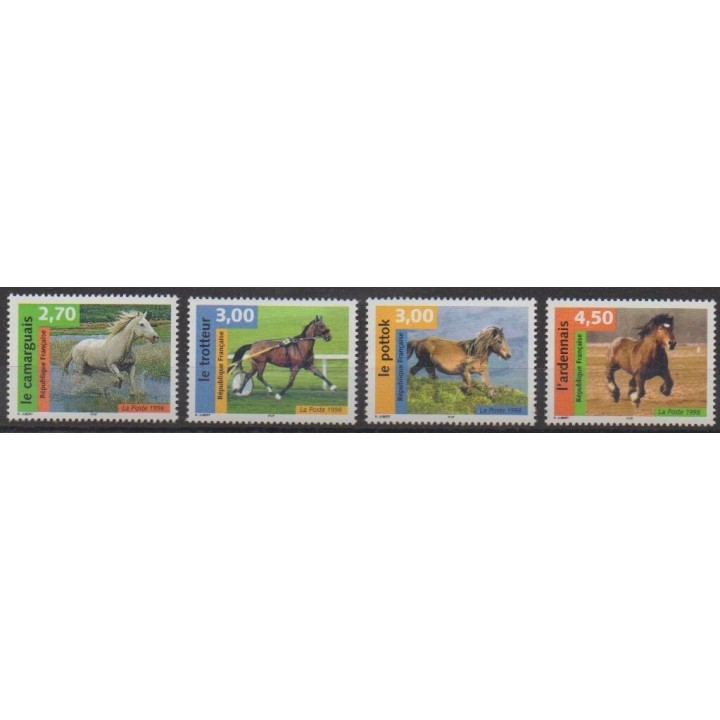 Buy this set of stamps of France of the year 1998 (Nb 3182/3185).