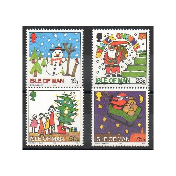 Stamps - Theme christmas - Man (Isle of) - 1996- Nb 739/742