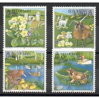 Timbres - Thème animaux divers - Man (Ile de) - 1997- No 743/746