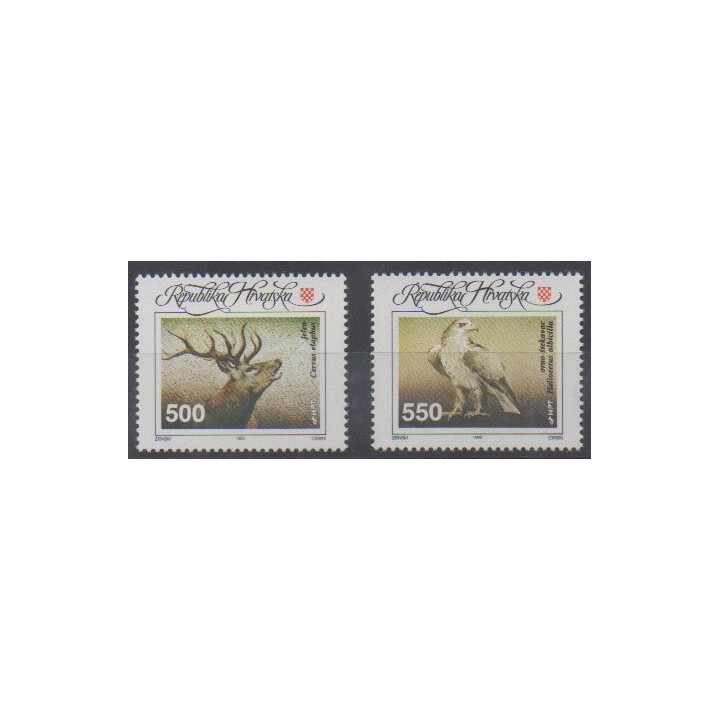Acheter cette série de timbres de Croatie de l'année 1993 (No 184/185).