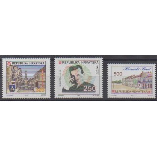 Acheter cette série de timbres de Croatie de l'année 1993 (No 180/182).